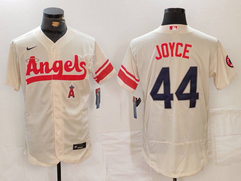 Men Los Angeles Angels #44 Joyce Cream City Edition 2024 Nike Elite MLB Jersey style 1